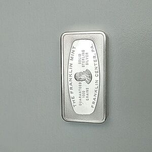 Franklin Mint 2 oz. Sterling Silver Bar